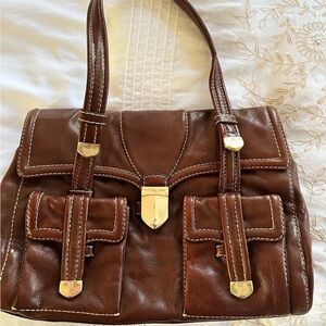 Michael Kors Brown Leather Satchel